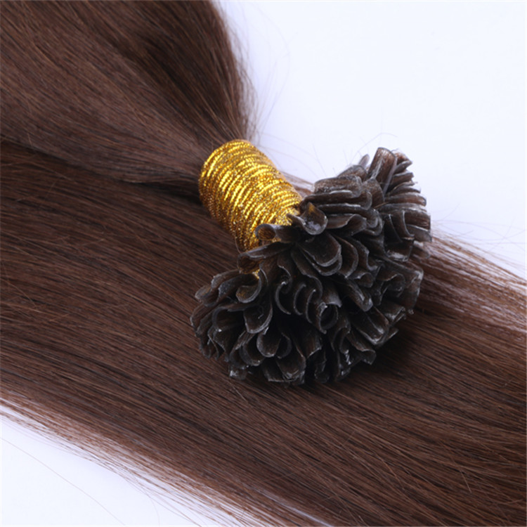Wholesale prebonded hair double drawn remy human hair full cuticle u tip human hair extensions suppliers QM054